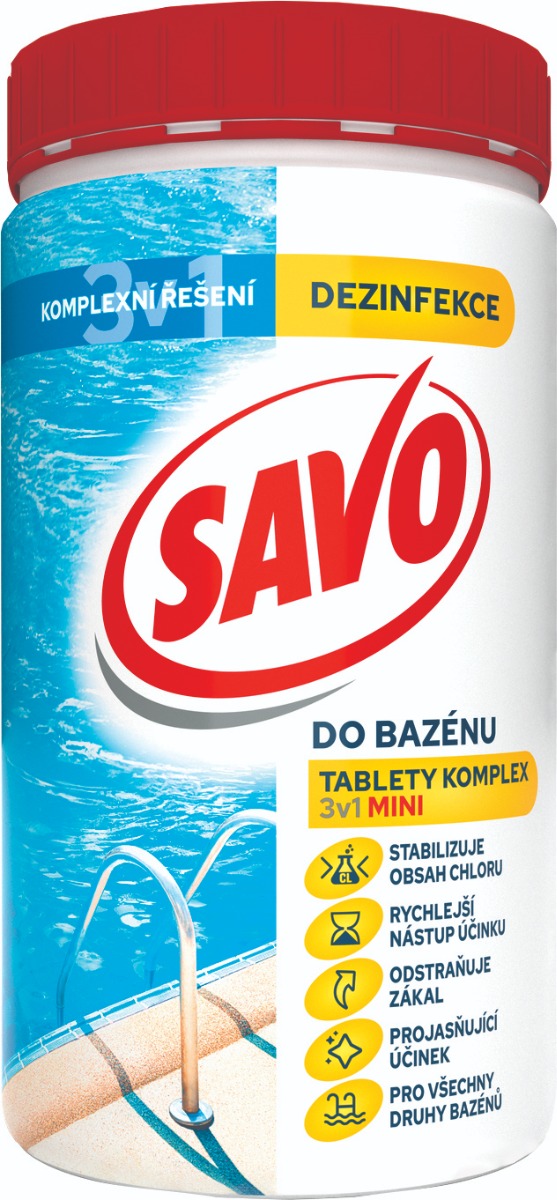 Savo bazén chlór tablety MINI 3v1