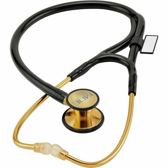 MDF MDF 797K 22K GOLD CLASSIC KARDIOLOGY Pozlátený kardiologický stetoskop, čiernazlatá