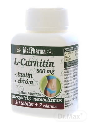 MedPharma L-CARNITÍN 500 MG  INULÍN  CHRÓM