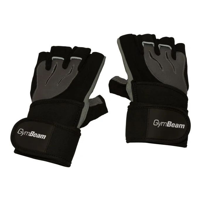 Gymbeam fitness rukavice ronnie xxl čierna sivá