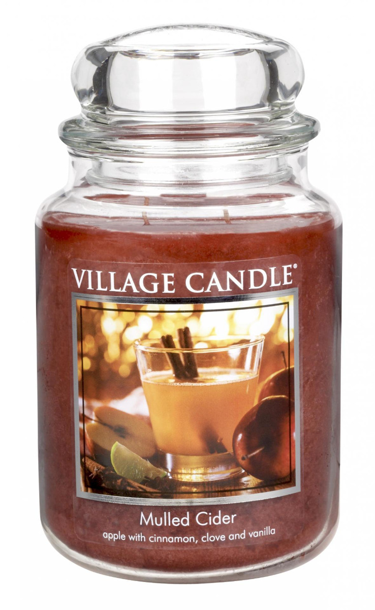 Village Candle Vonná sviečka v skle - Mulled Cider - zváranie jablkový mušt, veľká