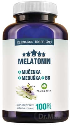 Pharma Activ MELATONÍN  Mučenka  Meduňka  B6