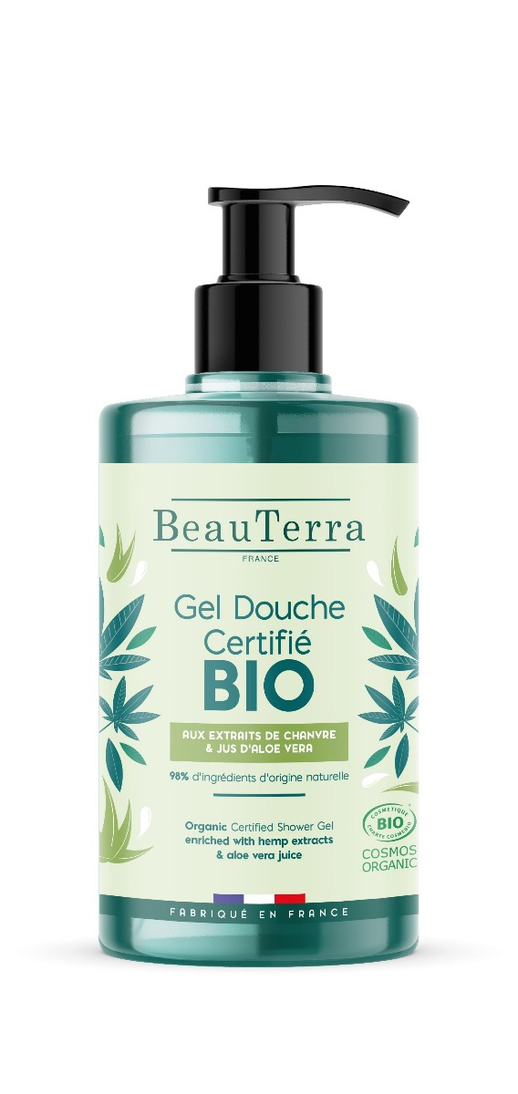 Beauterra Organic Shower Gel Aloe Hemp 750ml
