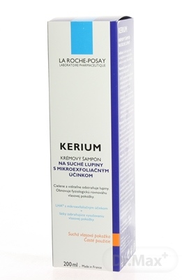 La Roche-Posay Kerium Krémový šampón na vlasy Na Suché Lupiny 200 Ml