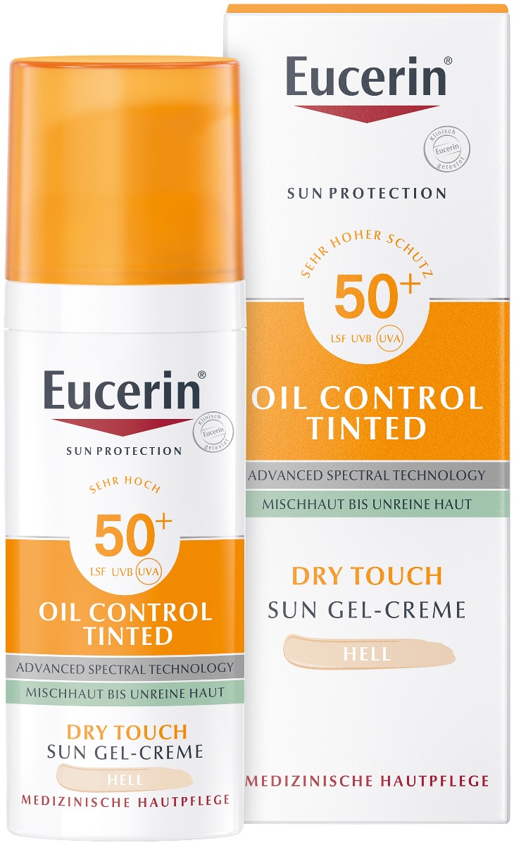 Eucerin SUN Dry Touch Oil Control (svetlý) SPF 50 opaľovací krém na tvár