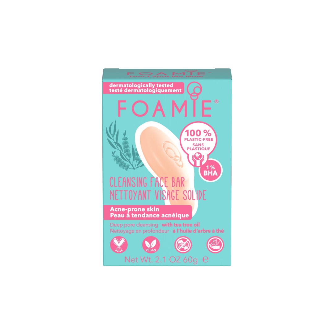 Foamie Cleansing Face Bar Dont spot me now Acne-prone skin Deep Pore Cleansing