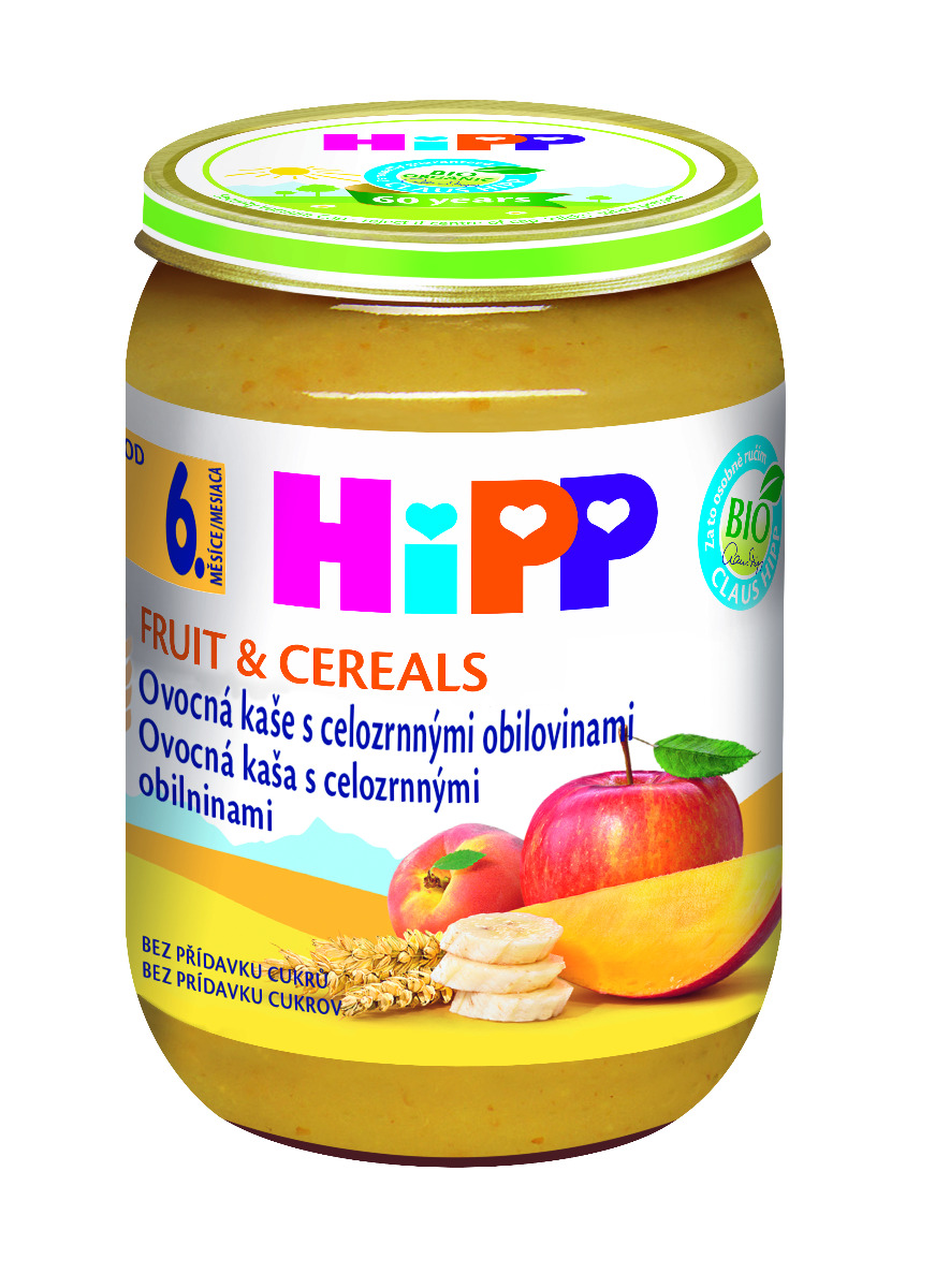 HIPP BIO Ovocná kaša s celozrnnými obilninami