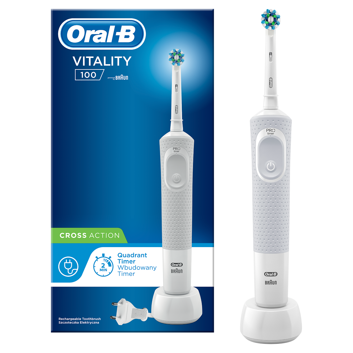 Oral B Elektrická zubná kefka Vitality White Cross action