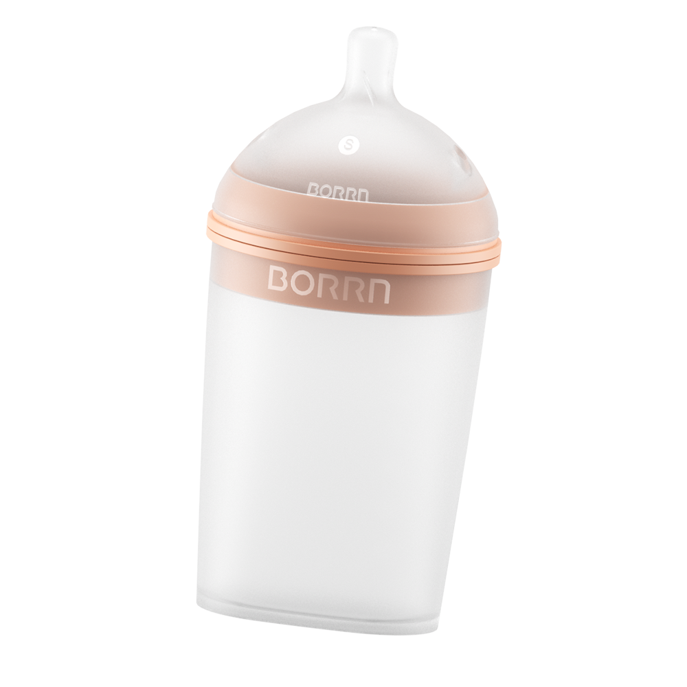BORRN dojčenská fľaša, oranžová, 240 ml