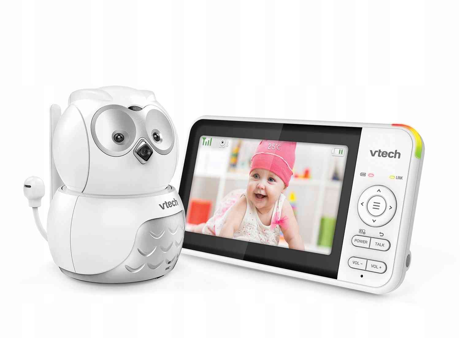 VTECH BM5550-OWL, detská video opatrovateľka Sova s displejom 5 a otočnou kamerou