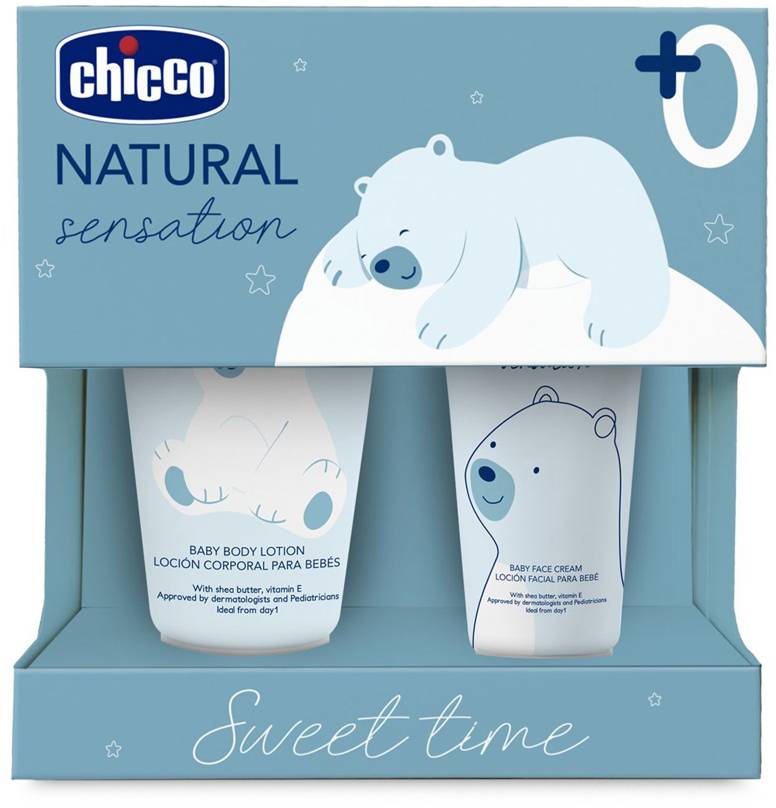 CHICCO Set darčekový kozmetický Natural Sensation - Sweet Time 0m