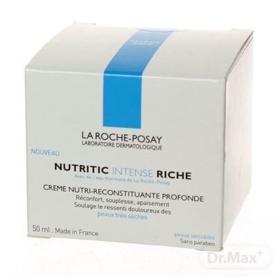 La Roche-Posay Nutritic Intense Riche Hĺbkovo Vyživujúci Obnovujúci Krém, Veľmi Výživná Textúra 50 Ml