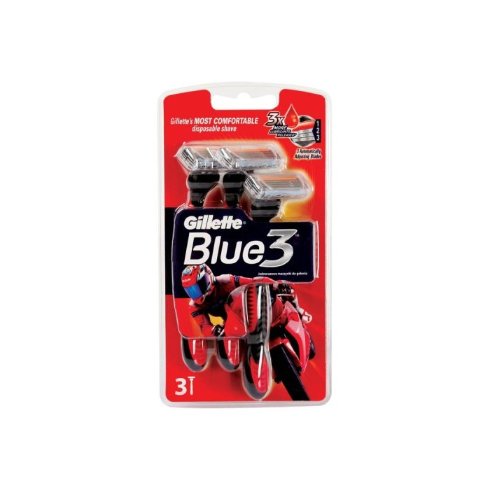 Gillette Blue3 Nitro Pánsky Jednorazový Holiaci Strojček, 3ks