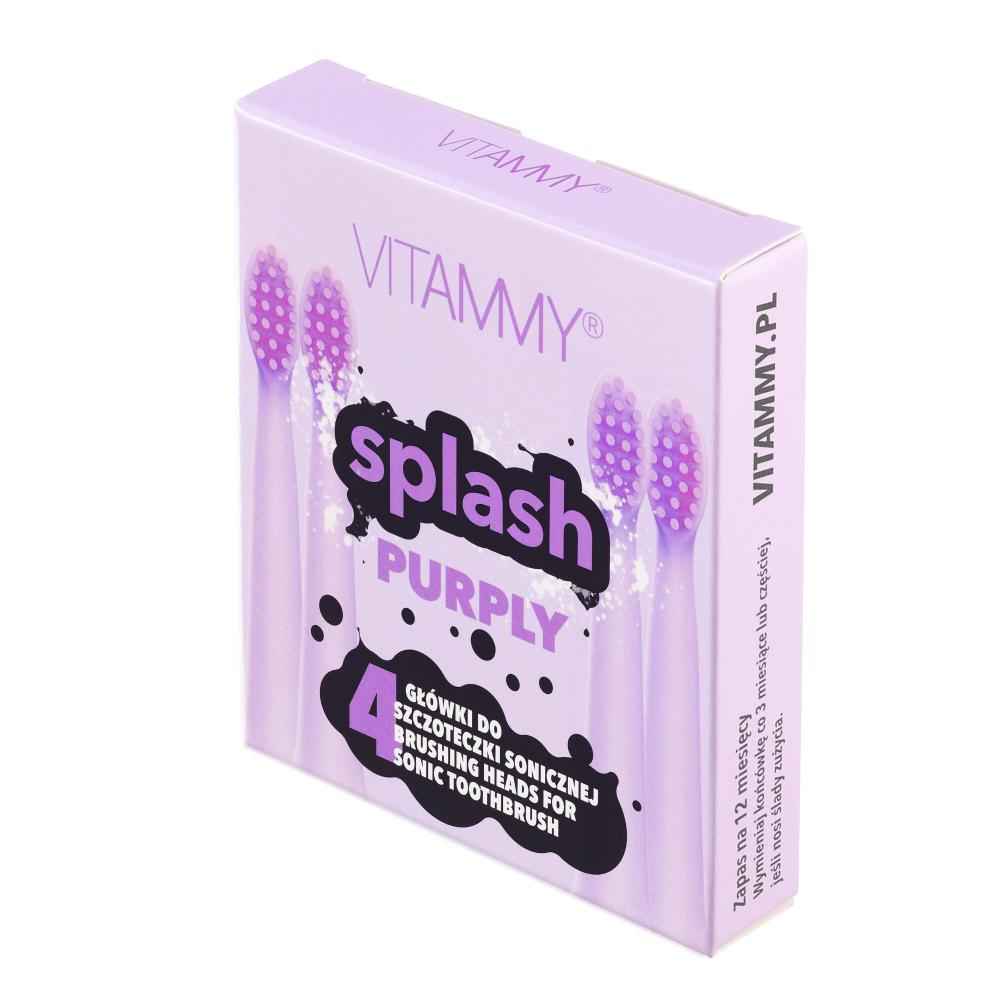 Vitammy Splash, Náhradné Násady Na Zubné Kefky Splash, FialováPurple
