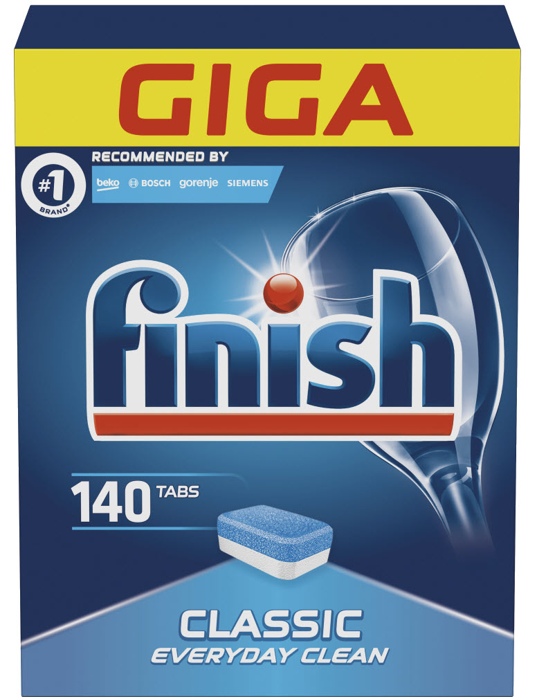 FINISH Classic Regular - Tablety Do Umývačky Riadu 140 Ks