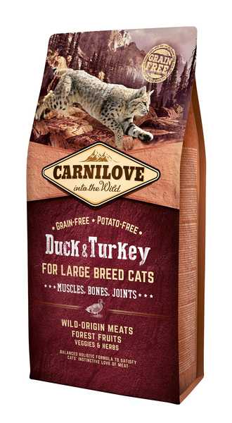 Carnilove Cat Grain Free DuckTurkey LB Cat Muscles, Bones, Joints 6kg