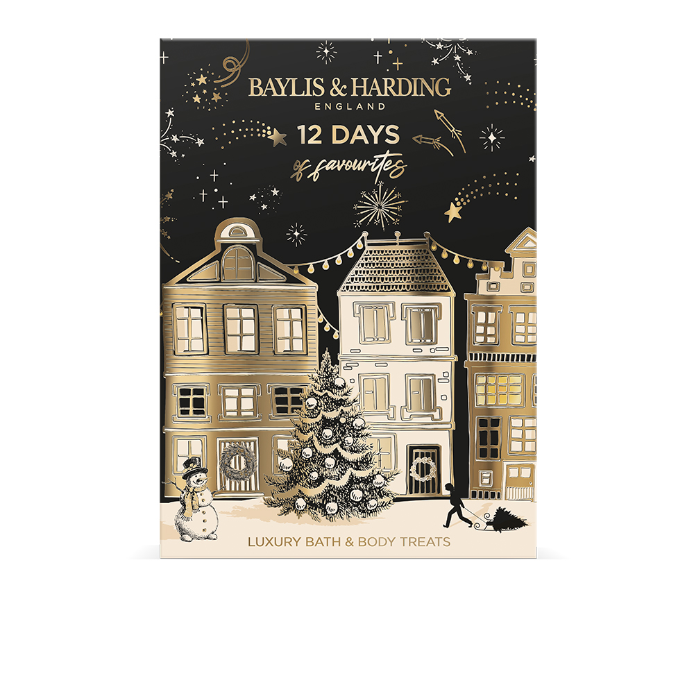 Baylis  Harding Adventný kalendár Dvanásť dní do Vianoc - Mandarínka  Grepfruit, 12ks