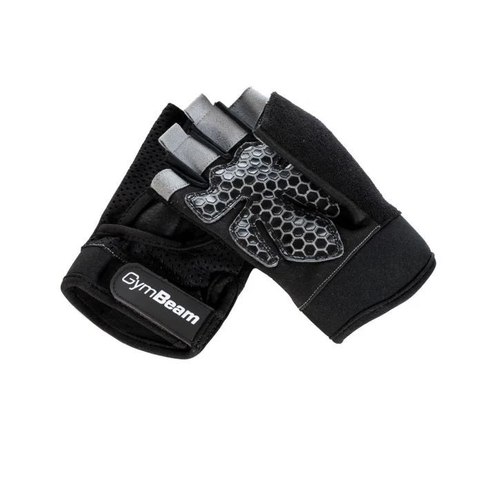 Gymbeam fitness rukavice grip black xxl čierna
