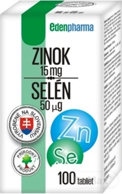 EDENPharma ZINOK 15 mg  SELÉN 50 µg