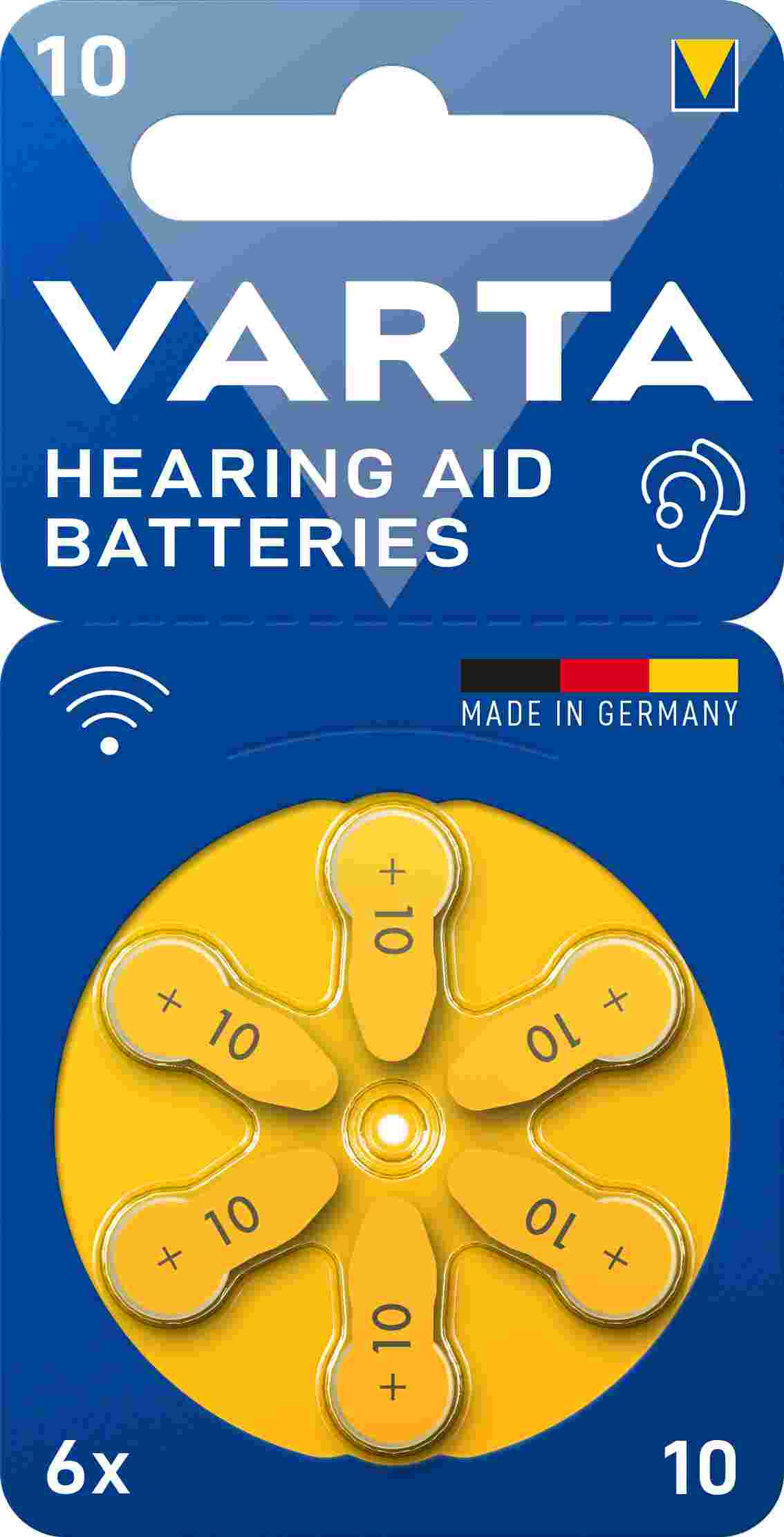 VARTA Hearing Aid Battery 10 BLI 6