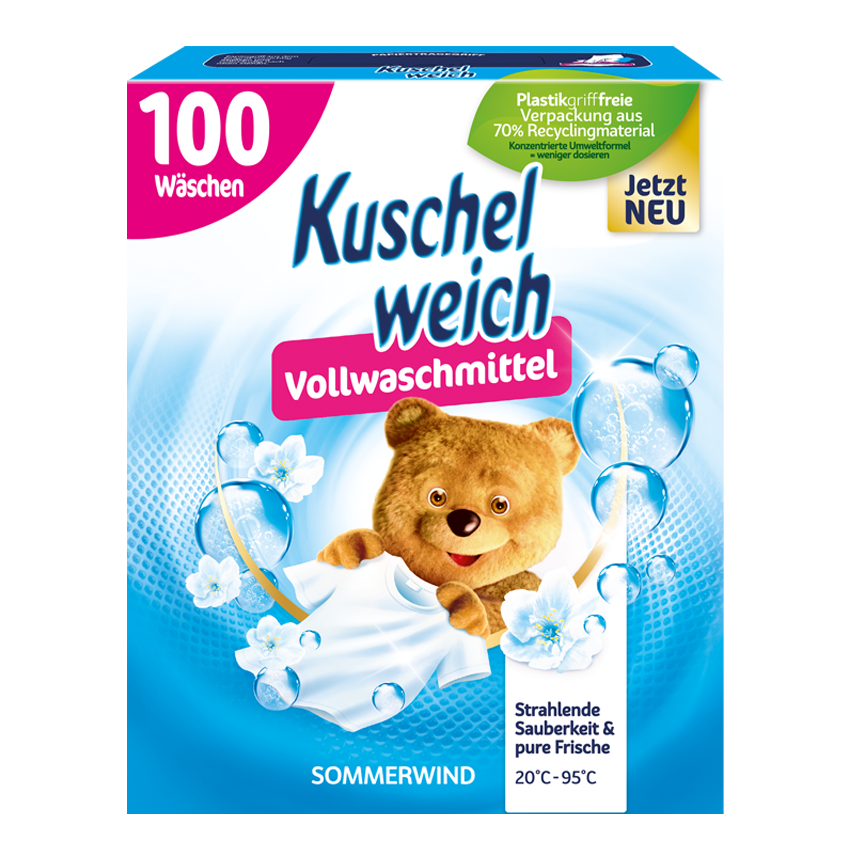 Kuschelweich Prací prášok - Letný vánok, 100 praní