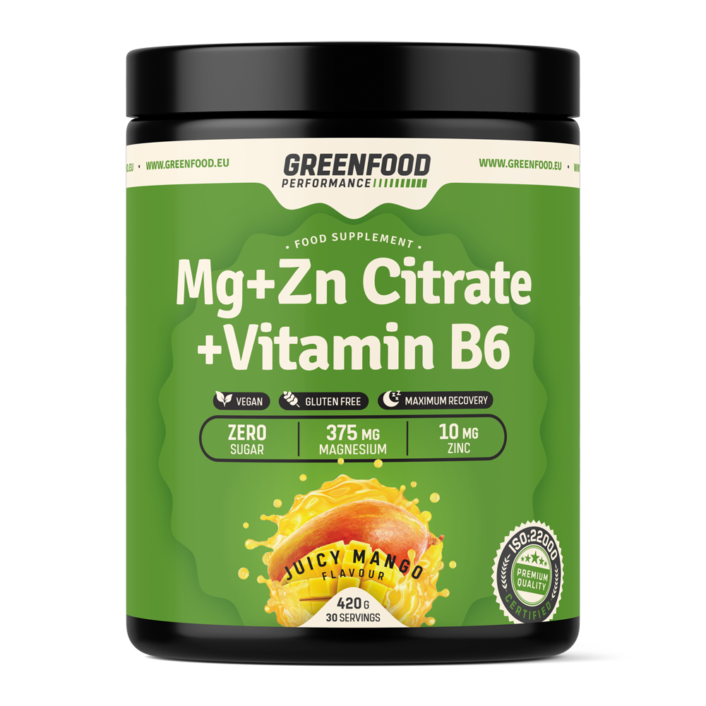 GreenFood Performance MGZn CitratB6 mango 420g