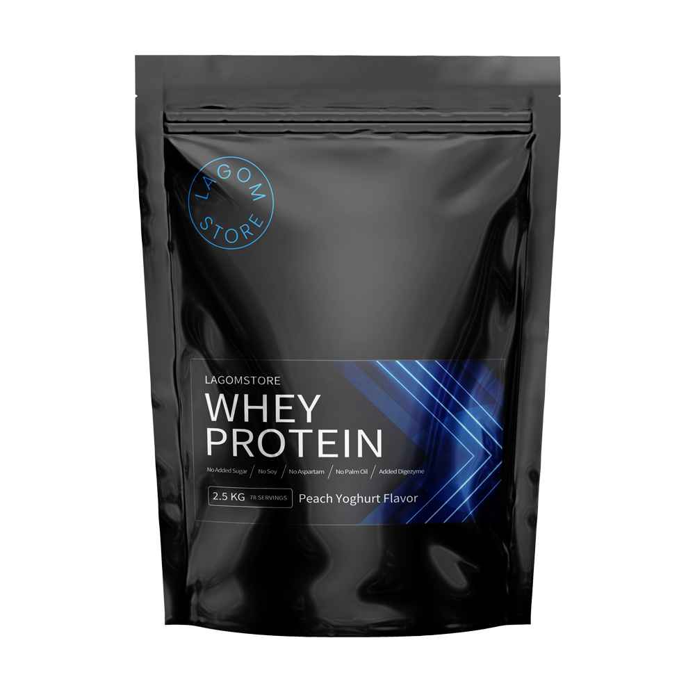 LagomStore Whey Protein 2500g broskyňový jogurt