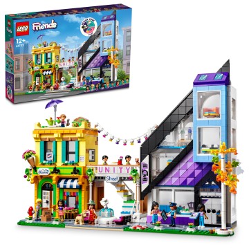 LEGO® Friends 41732 Kvetinárstvo a dizajnové štúdio uprostred centra