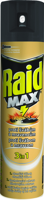Raid Max insekticíd v spreji proti lezúcemu hmyzu