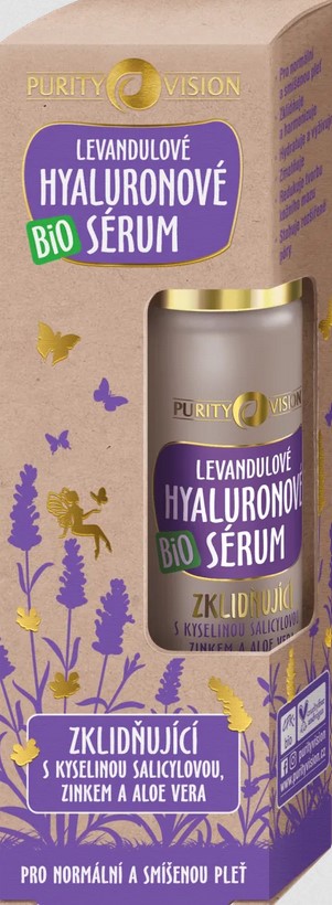 Purity Vision Bio upokojujuce Levandulove hyaluronove serum