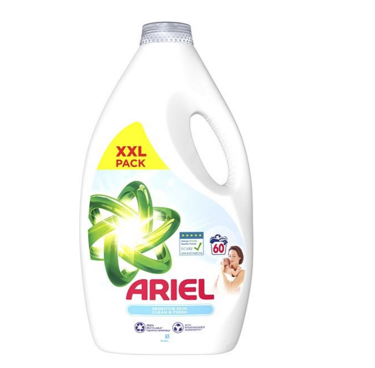 Ariel Gel 3l  60PD Sensitive skin