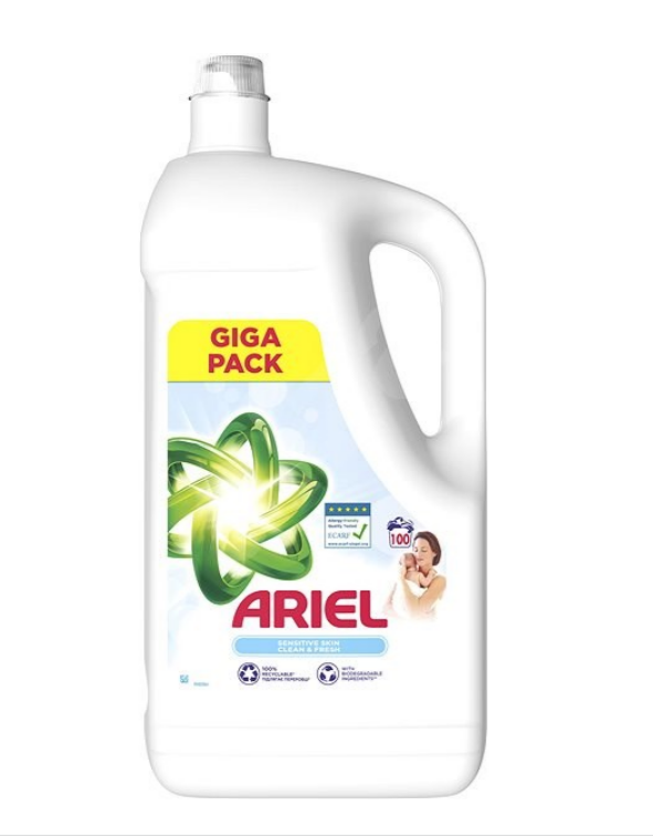 Ariel Gel 5l  100PD Sensitive skin