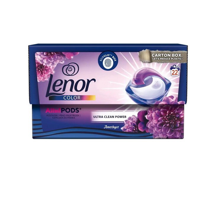 Lenor All-in-1 PODS Pracie Kapsuly, 22 Praní, Amethyst  Floral Bouquet