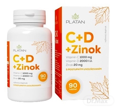 PLATAN Vitamín C  D  Zinok