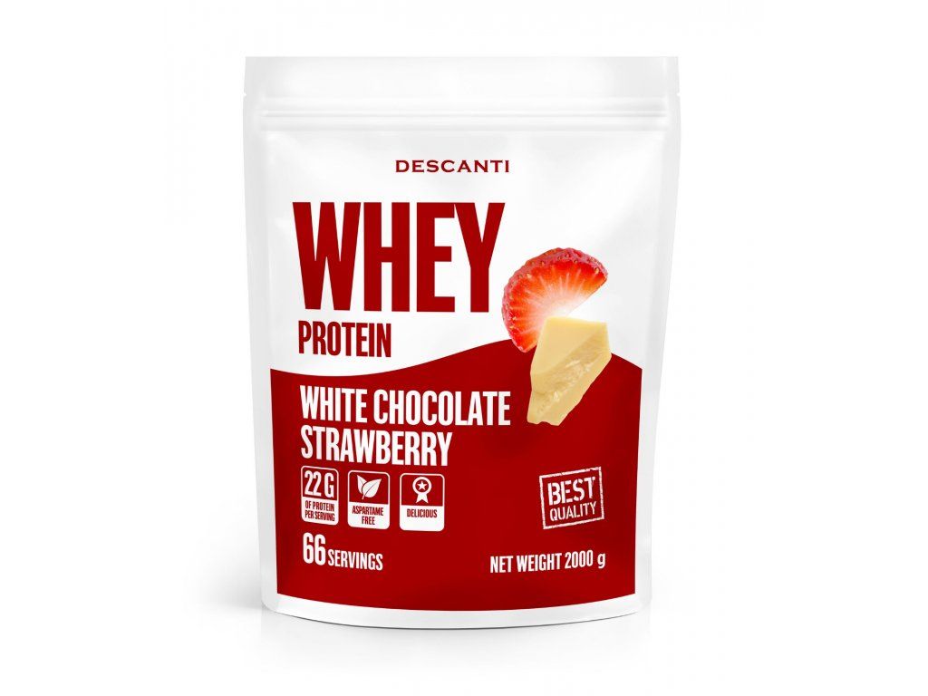 Descanti Whey Protein White Chocolate Strawberry 2000g