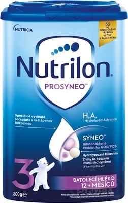 Nutrilon 3 Prosyneo™ H.A.- Hydrolysed Advance 800g dojčenské mlieko