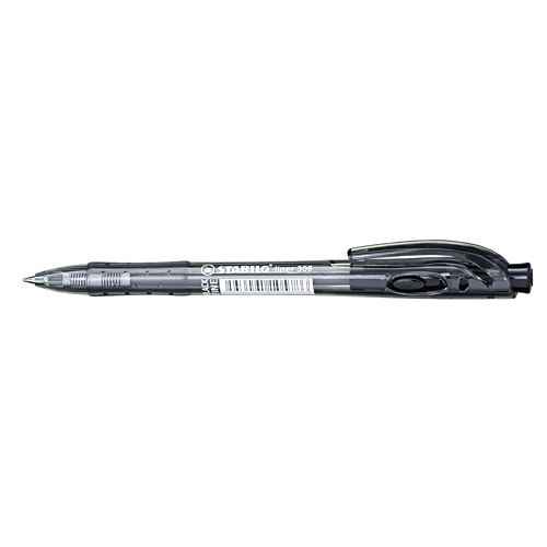 STABILO Pero 308, klikacie, guľôčkové, 0,38 mm čierne