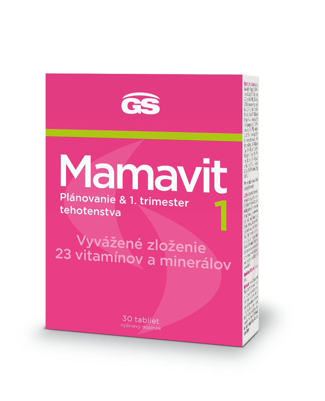 GS Mamavit 1 Plánovanie a 1. trimester 30 tabliet