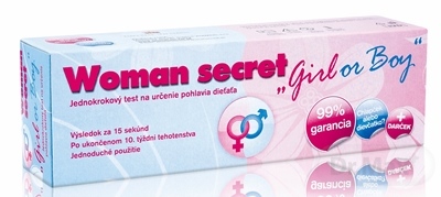 Woman secret Girl or Boy - test na určenie pohlavia