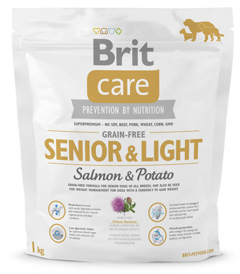 Brit Care Grain-free SeniorLigh SalmonPotato 1kg