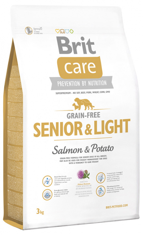 Brit Care Grain-free SeniorLigh SalmonPotato 3kg