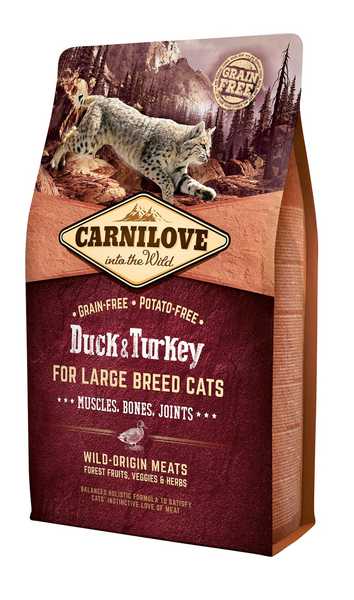 Carnilove Cat Grain Free DuckTurkey LB Cat Muscles, Bones, Joints 2kg