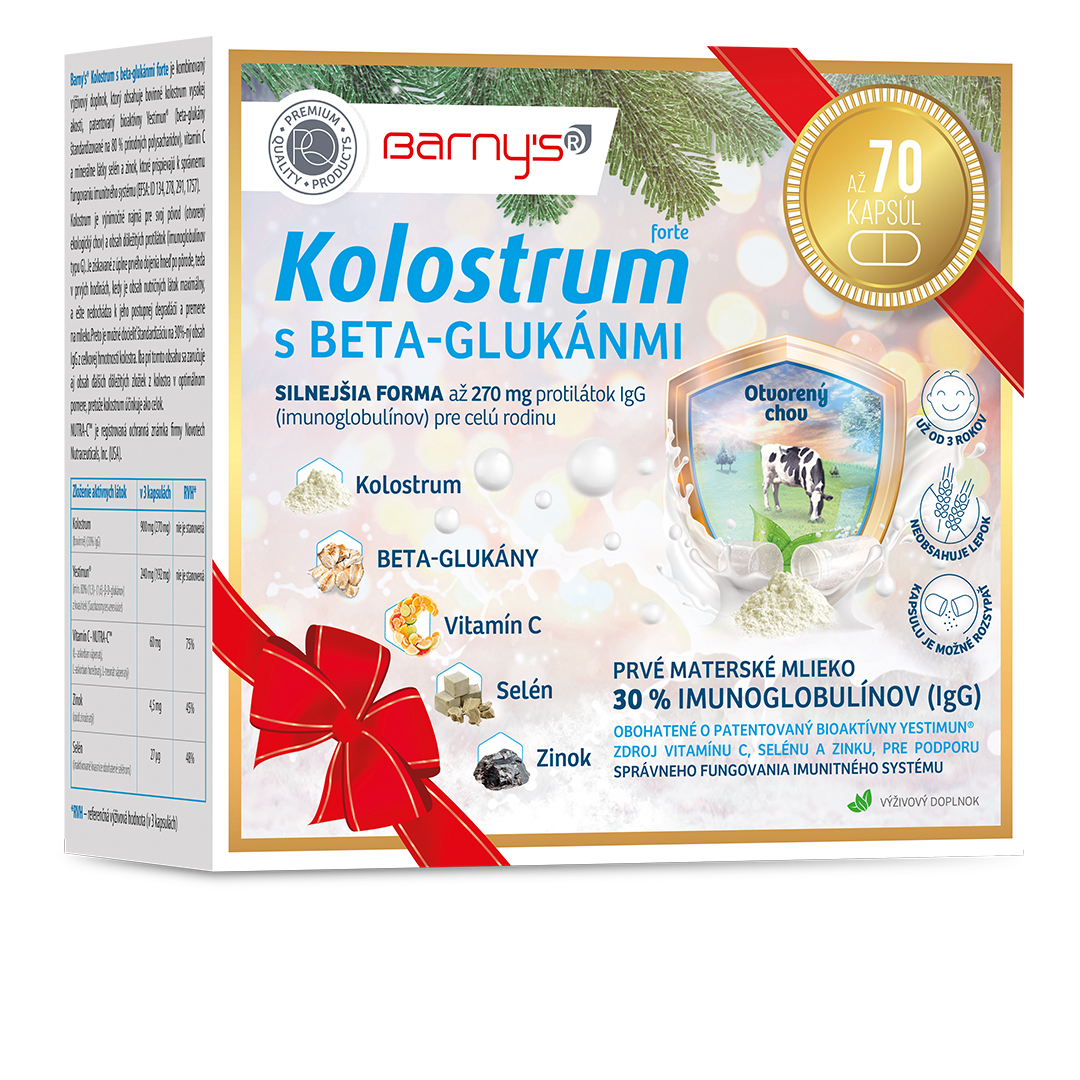 Barnys KOLOSTRUM s beta-glukánmi forte