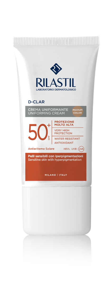 Rilastil D-Clar tónujúci ochranný krém s vysokými UV filtrami Medium Color SPF 50