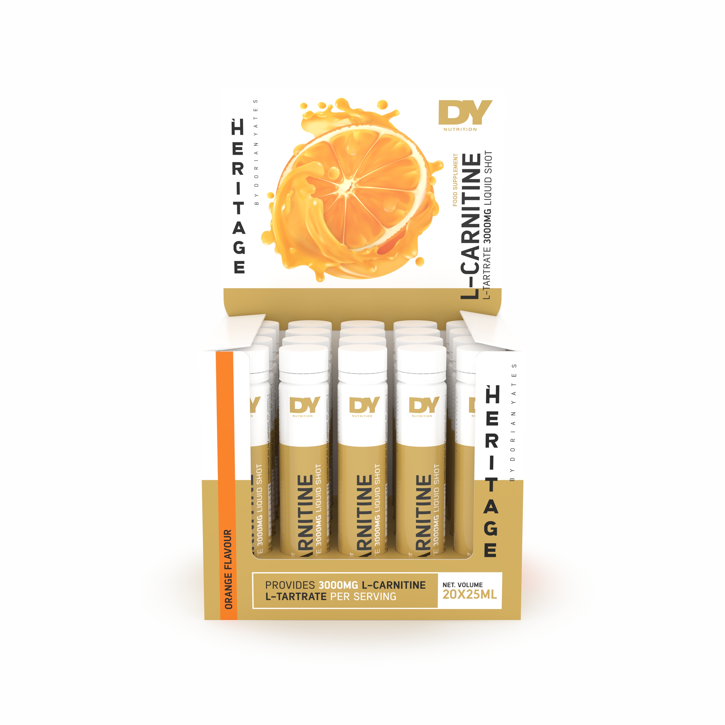 DY Nutrition Heritage Line - L-Carnitine 3000mg pomaranč