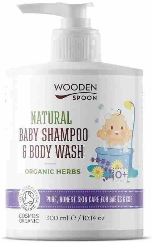 Wooden Spoon Detský sprchový gélšampón na vlasy 2v1 s bylinkami 300 ml