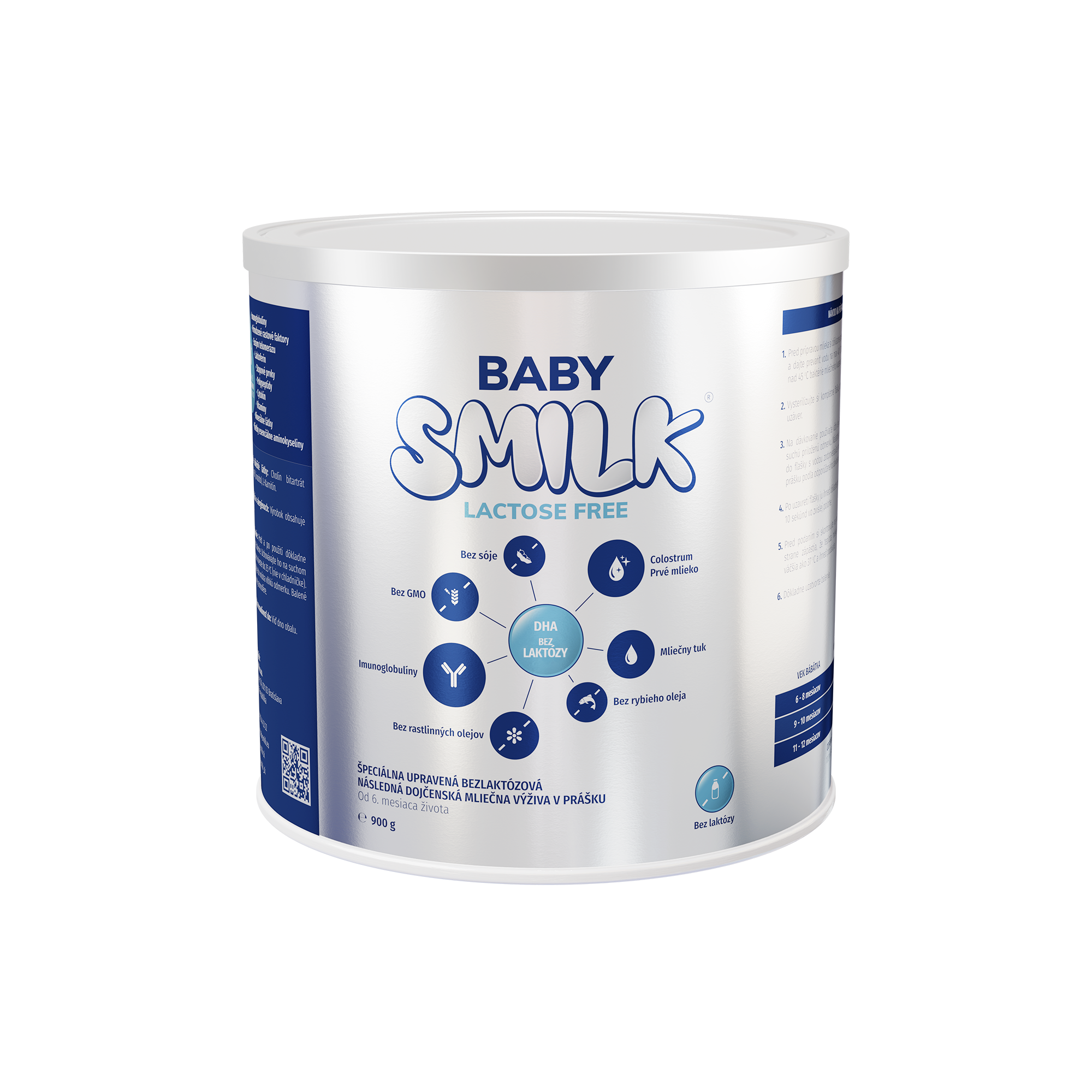 BABYSMILK Lactose Free - bezlaktózová následná dojčenská mliečna výživa s Colostrom