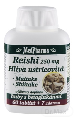 MedPharma REISHI 250 mg, Hliva ustricovitá