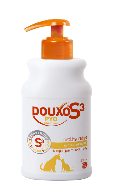 Douxo S3 Pyo šampón pre psy a mačky, 200 ml