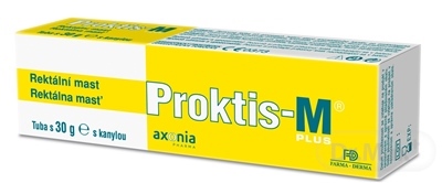 PROKTIS-M PLUS rektálna masť na hojenie rán s obsahom kyseliny hyalurónovej